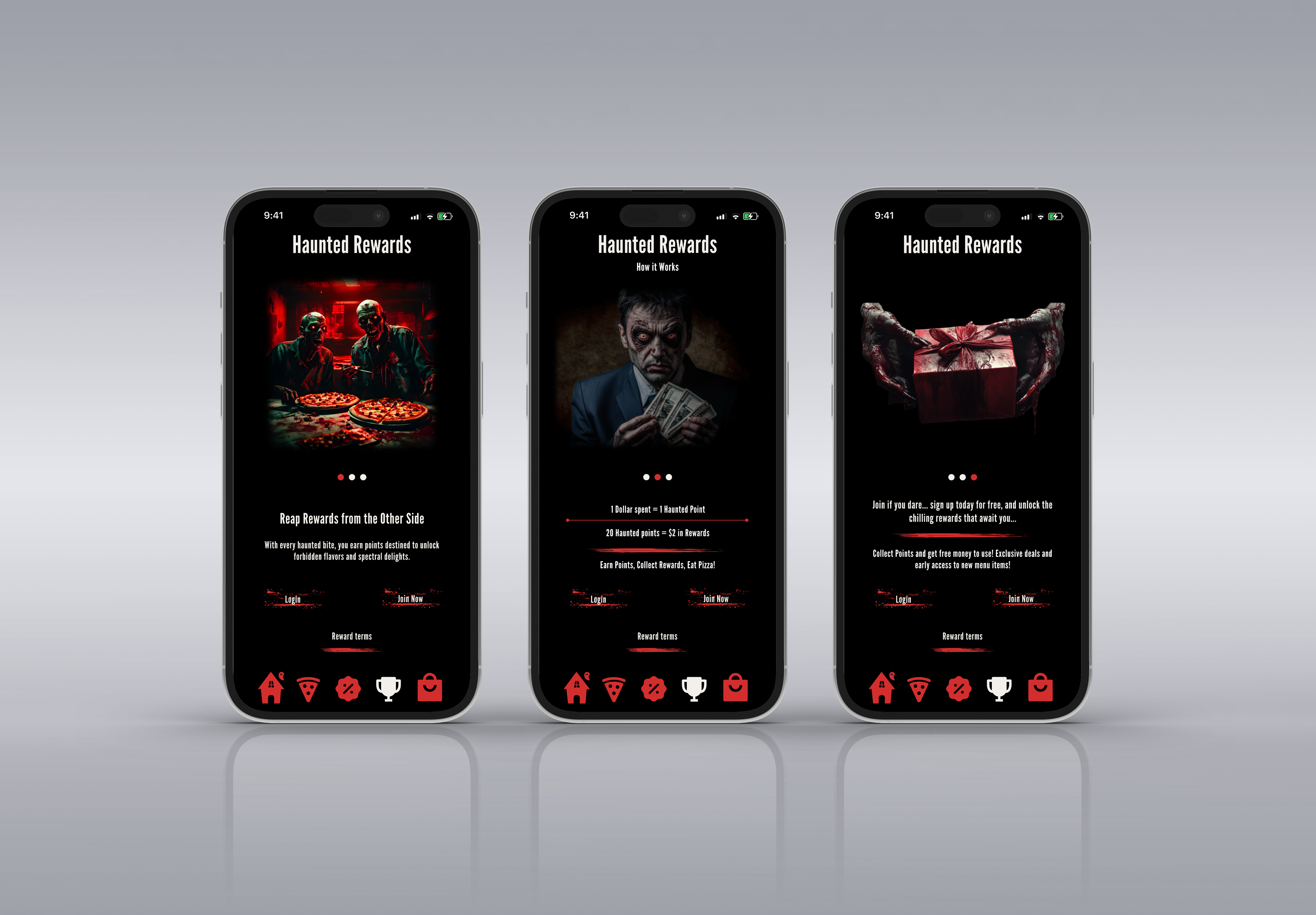 blurry photo of sunset over ocean with logo on top